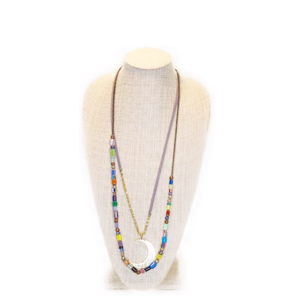 Lucky Brand | Over The‎ Moon Long Necklace